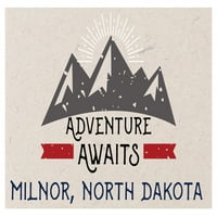 Milnor North Dakota сувенирен хладилник Magnet Adventure очаква дизайн