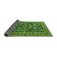 Ahgly Company Indoor Rectangle Oriental Green Традиционни килими, 6 '9'