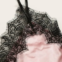 Секси пижама за жени, зададени коледни дантелени тапицерии ками халатер, без ръкави за без ръкави