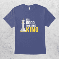 Добре е да си тениската за забавна шахмата на краля