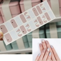 Jiaroswwei стикер за нокти самозалепващи се екологични хартиени стикери за изкуство за нокти на изкуството на декали за красота