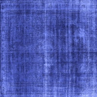 Ahgly Company Machine ПРОЧАВАНЕ НА ВЪЗДУШНИ КРАТИКИ ОРИЕНТАЛЕН Синя промишлена зона килими, 7 'квадрат