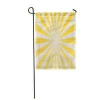 Жълт цвят различни лъчи симулацията стара печатно градинско знаме декоративно знаме къща банер