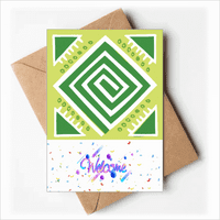Зелени площади Мексико Тотемс Древна цивилизация Добре дошли обратно поздравителни картички пликове празно