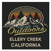 Ellery Creek California Souvenir 2x хладилник Magnet Разгледайте на открито