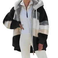 Дамски палта модерни полиестерни качулки на открито ежедневни якета