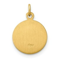 Auriga 14k жълто злато Дева Мария от медал за медал за жени за жени