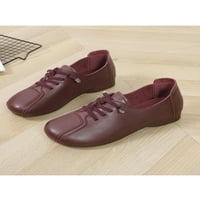 Rotosw жени плоски обувки комфортни мокасини меки подметки с леко тегло приплъзване на мокасини, които вървят около пръсти на краката, ежедневни обувки вино червено 5.5