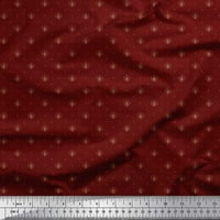 Soimoi Velvet Fabric Geometric & Ogee Малка тъкан от печат край двора