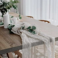 Wanwan Table Runner мека текстура трайна красиво изискана внимателна декоративна полиестер домашен хотел ресторант трапезарна маса постелка за ежедневието