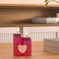 Tealight свещник смола смола, сърце свещник епоксиден силиконов силиличен форми за DIY занаяти домашен сватбен декор