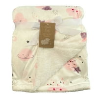 Плюш - стилни момичета - Лунна облаци Бяло розово - бебешко легло за бебета