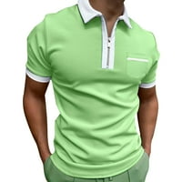 Мъже пролет лято мода модна хлабава ревера дантела геометричен твърд цвят поло ризи поло ризи тениска с къс ръкав топ мъжки меки ежедневни дрехи активни дрехи дрехи