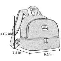 Avamo Baby Backpack Мулти джобове чанта за пелени с голям капацитет Мама торби водоустойчива чанта Oxford Travel Daypack Red