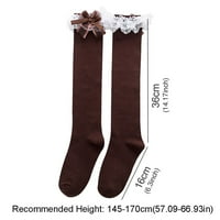 Аксесоари за подаръци lolita еластични косплей костюми с високи чорапи на коляното дантелени ръбове на краката улични дрехи памучни чорапи кафе кафе
