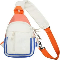 Dabuliu Unise Sling Bag Crossbody Чанта на дневна раница Модерна лека чанта за туризъм Пътуване на открито