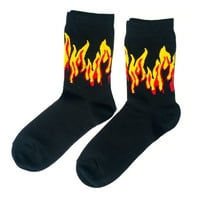 Julam Flame Socks Южна Корея Ins Harajuku Style Cotton Sports Asocs for Men Women