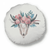 Овце Б Роза Илюстрация Животни кръгли хвърлящи възглавница Домашна декорация възглавница