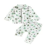 Bagilaanoe Toddler Baby Boy Fall Pajamas Комплект риза с дълъг ръкав и панталони 3t 4t деца за спални дрехи Loungewear
