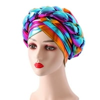 Шапки за жени модна шапка за мъниста рак рак за увиване капачка за сън капачки сатени облицовани капаци за коса шал за лента за глава