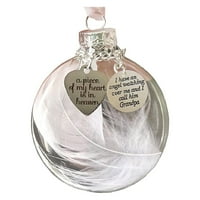 Коледни орнаменти на Kakina S Clearance Angel Feathers Ball - A от сърцето ми е в мемориал на небето