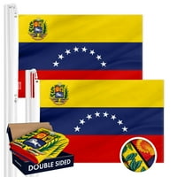 Венецуела Венецуел флаг 3x5ft двустранно бродиран полиестер от G128