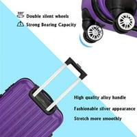 3-в- многофункционален голям капацитет Пътуващ куфар за съхранение на багаж Purple Purple