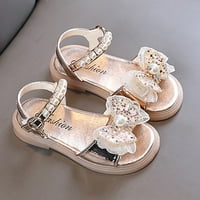 Pedort Girl Sandals Shoes Удобни сандали Малче солидни момичета бебе лято римски момичета фитнес обувки Деца лято злато, 27