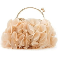 ✪ Флорални портмонета на съединителя за жени сатен цветна вечерна чанта парти бала чанти