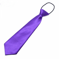 Детска вратовръзка, регулируема цип от деца, вратовръзка на децата, мързелива вратовръзка, лилаво