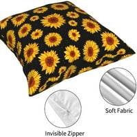 Хипстър слънчогледи хвърлят калъфки за възглавници комплект декоративни възглавници за хвърляне на възглавница за спалня диван диван и легло