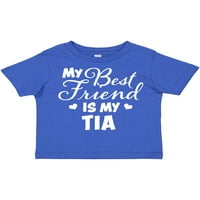 Inktastic Моят най-добър приятел е моят TIA With Hearts Gift Toddler Boy или Thddler Girl тениска