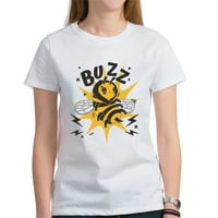 Женска тениска Kawaii Bee Buzz Off For Women Fashion Comficte Top Небрежно кръгла шия с къси ръкави тениска бяла 4x-голяма