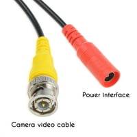 65ft Black BNC Video Power Wire Cord за поддръжка Всички BNC тип системи и камери кабели