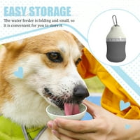 Linyer pet малък дозатор за вода Лек бутилка кучета хранилка удобни кучета аксесоари за хранене на пиене на трева домакинство сиво голямо