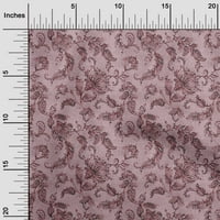 OneOone Cotton Fle Wine Film Jacobean Floral Sewing Material Print Fabric край двора