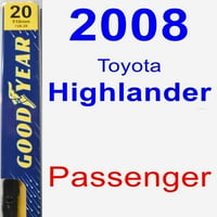 Toyota Highlander Пътнически чистачки за чистачка - Premium